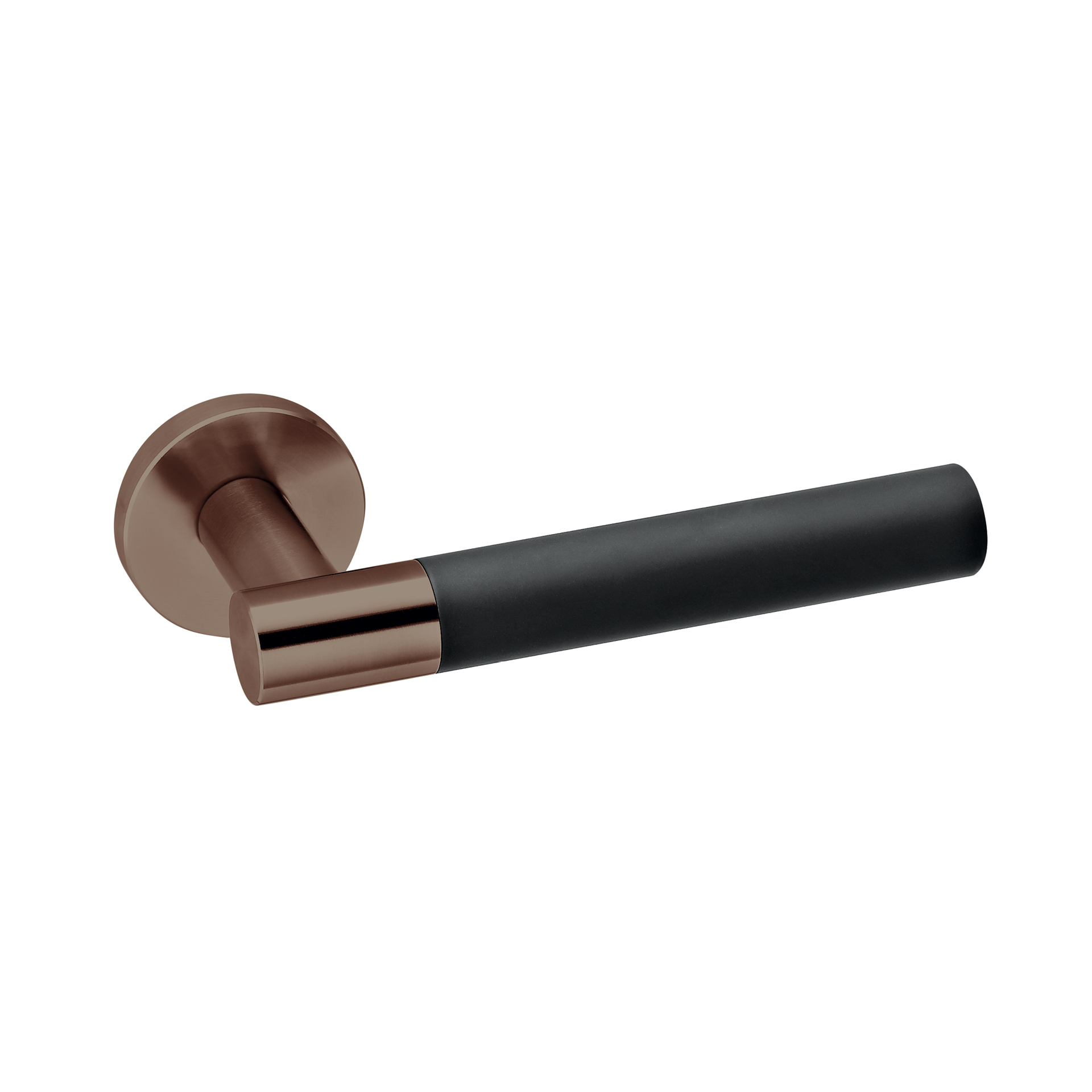 Lever handle IN.00.185.TCH PVD Titanium Chocolate Black RAL 9005