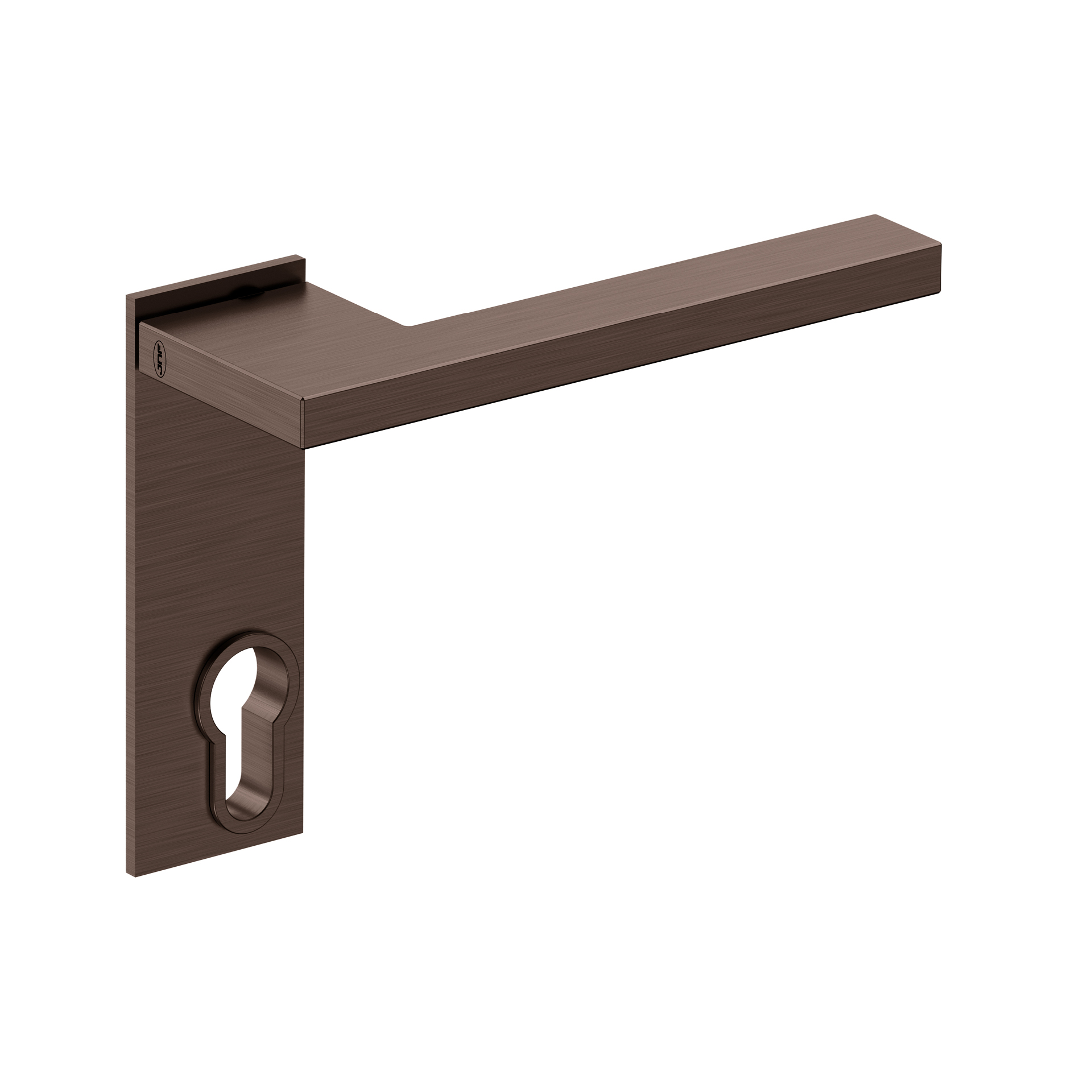 Manilla de puerta con placa IN.00.432.45.PR.PZ.TCH PVD Titanium Chocolate