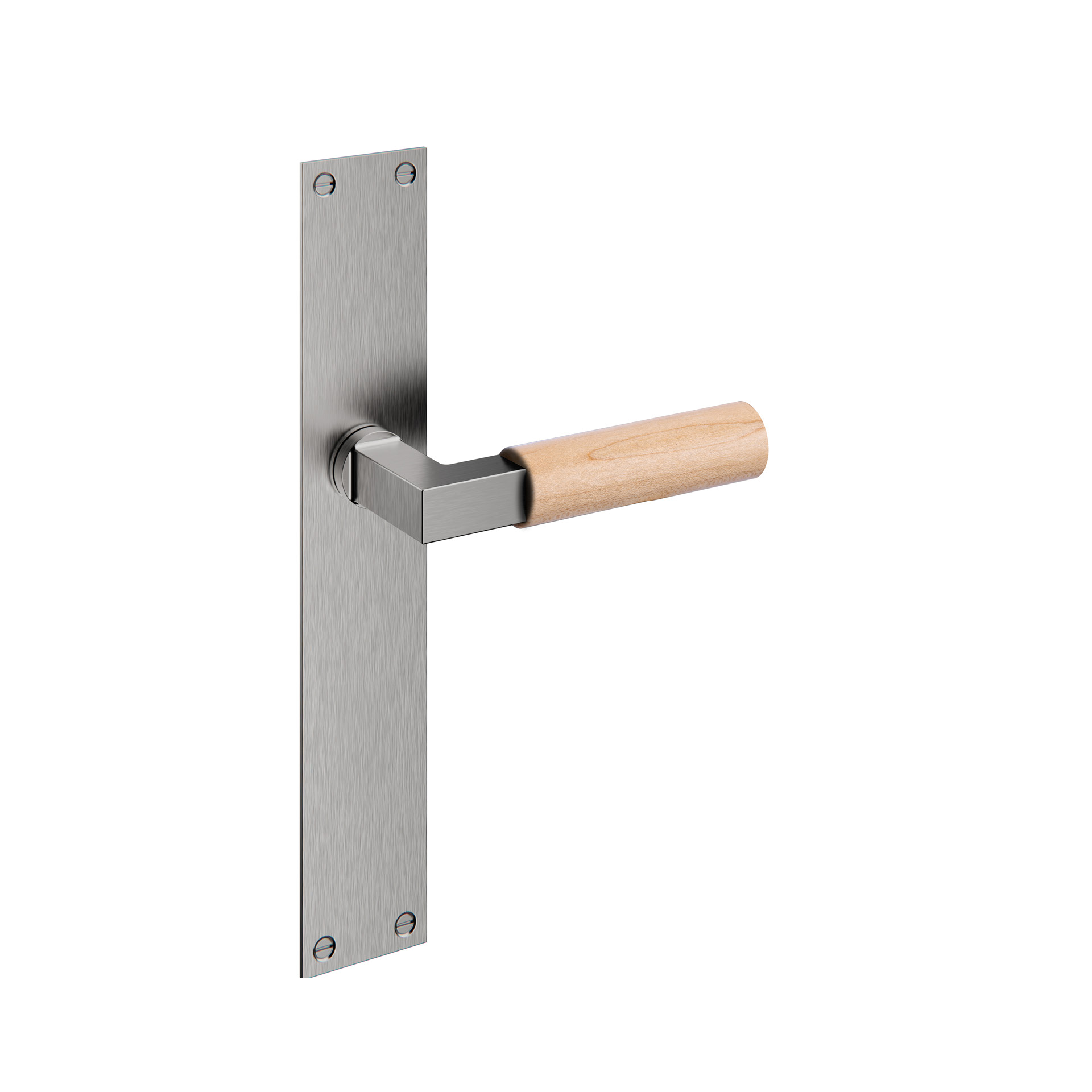 Door lever handle with plate IN.03.480.BE.SF Satin