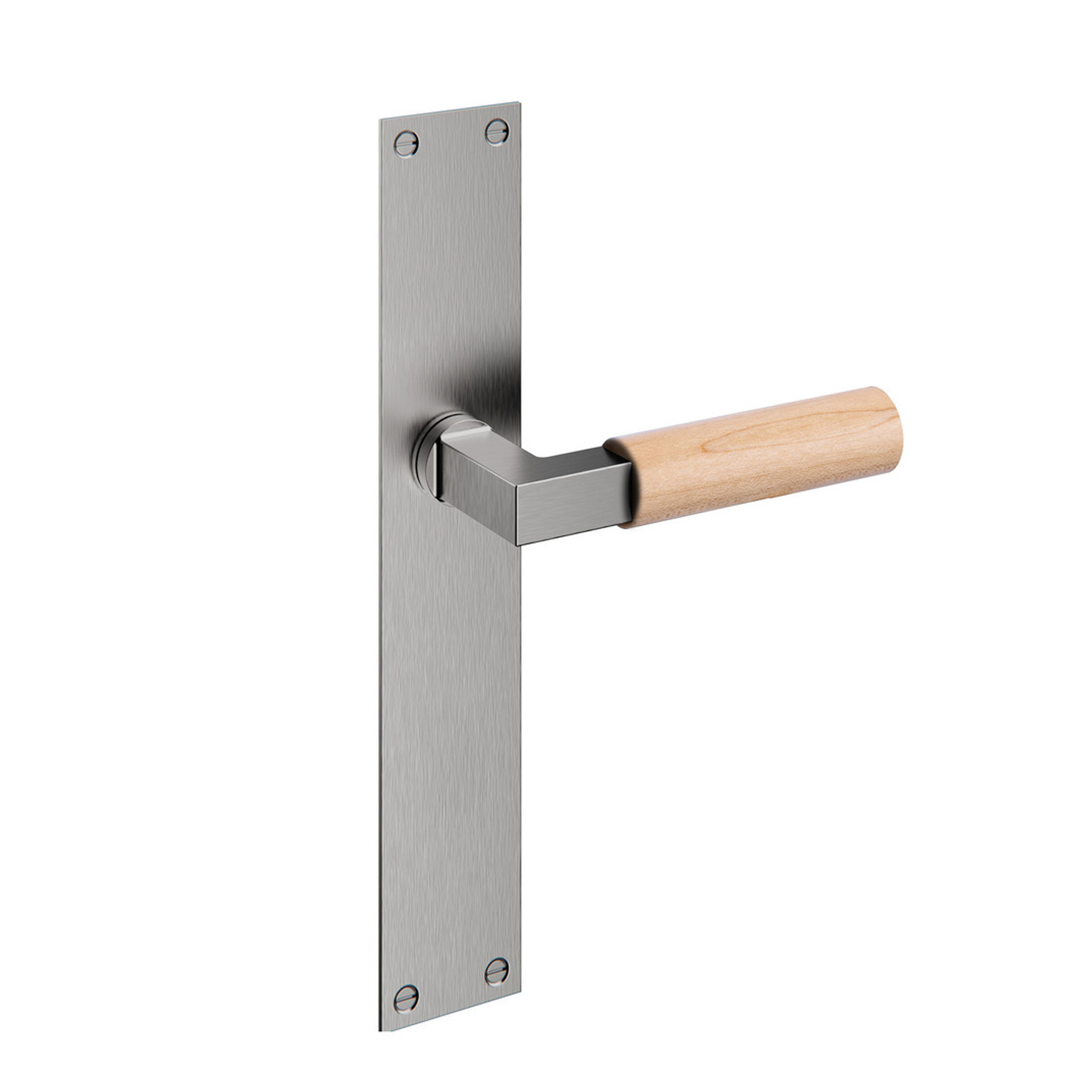 Manilla de puerta con placa IN.03.480.BE.SF Satinado