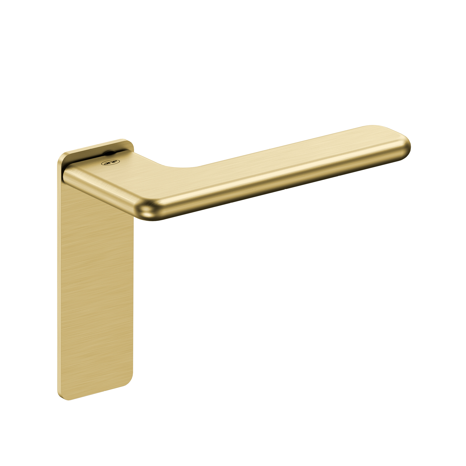 Door lever handle with plate IN.00.532.55.PR.SF.TG PVD Titanium Gold