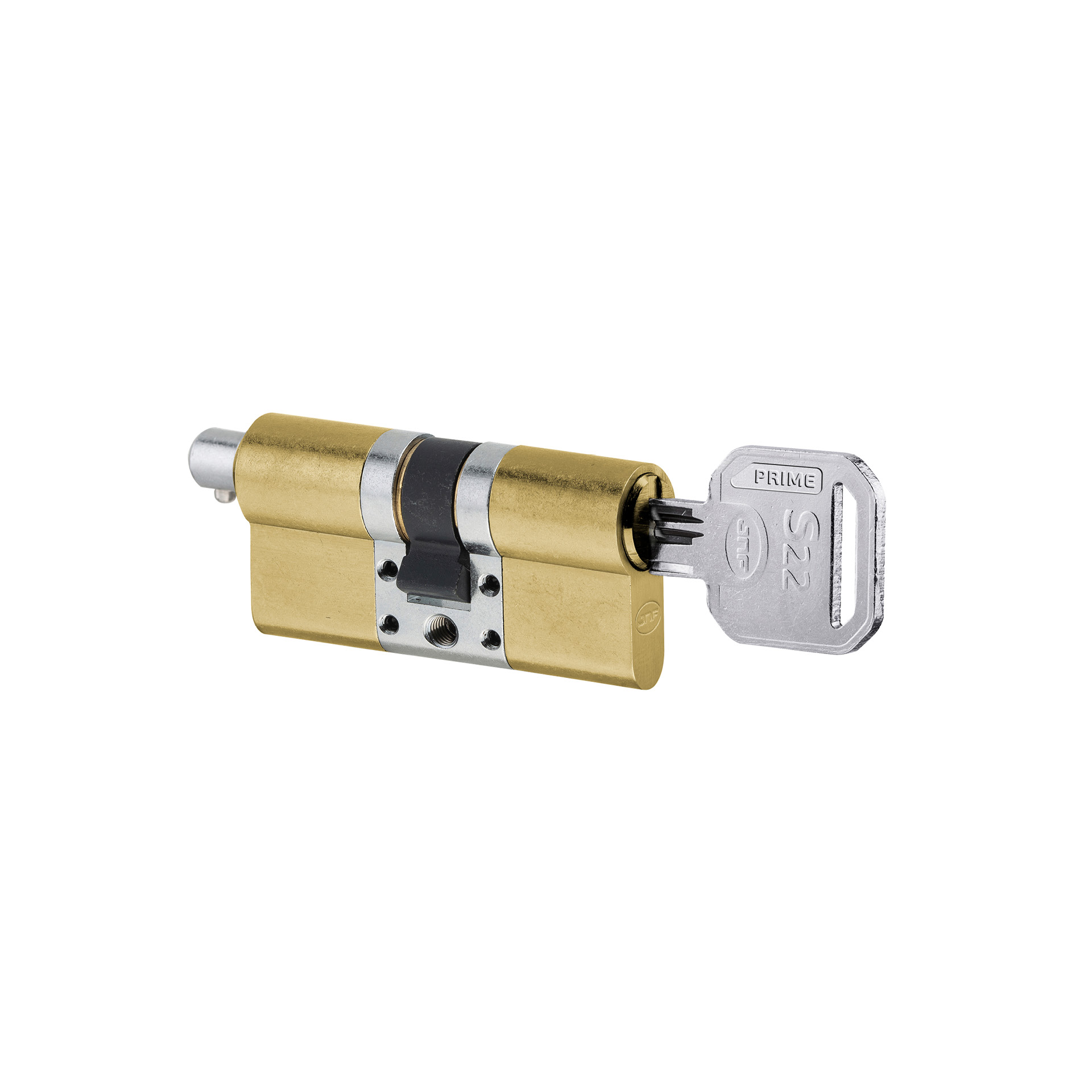 Security cylinder IN.19.S22.P.30.50.SB.TG PVD Titanium Gold
