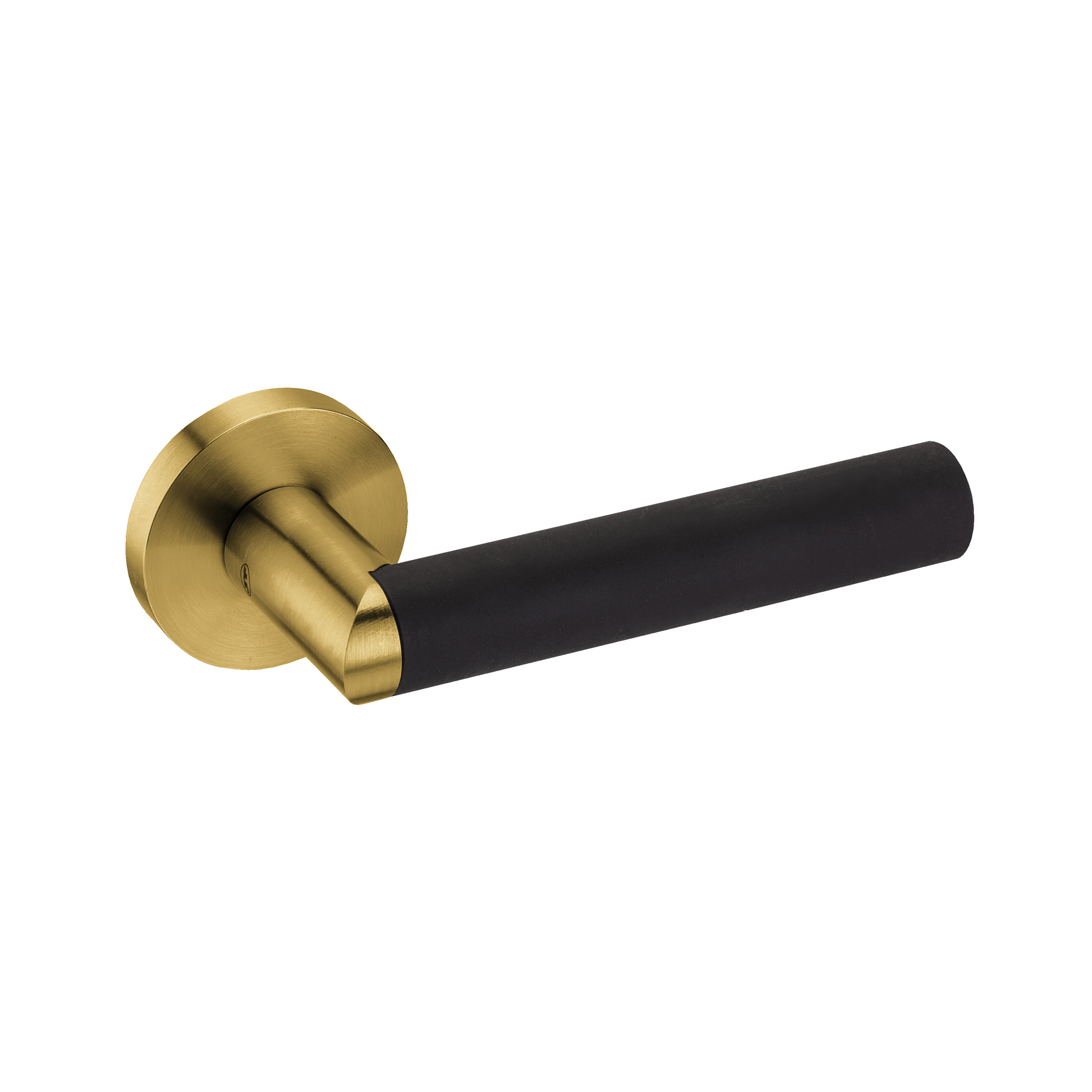 Door lever handle IN.00.410.TG PVD Titanium Gold Black RAL 9005