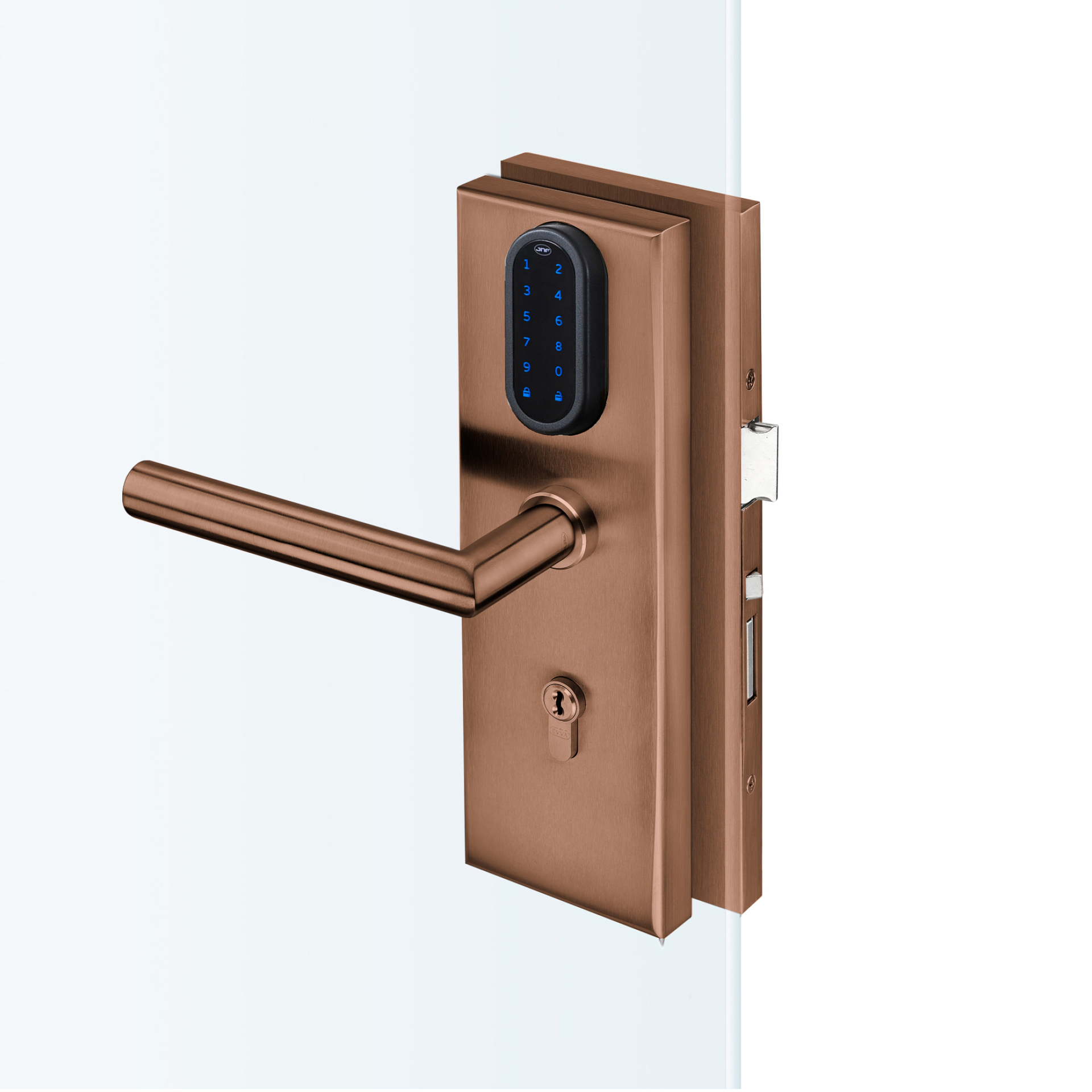 Cerradura electrónica IN.27.202.KE.TCO PVD Titanium Copper
