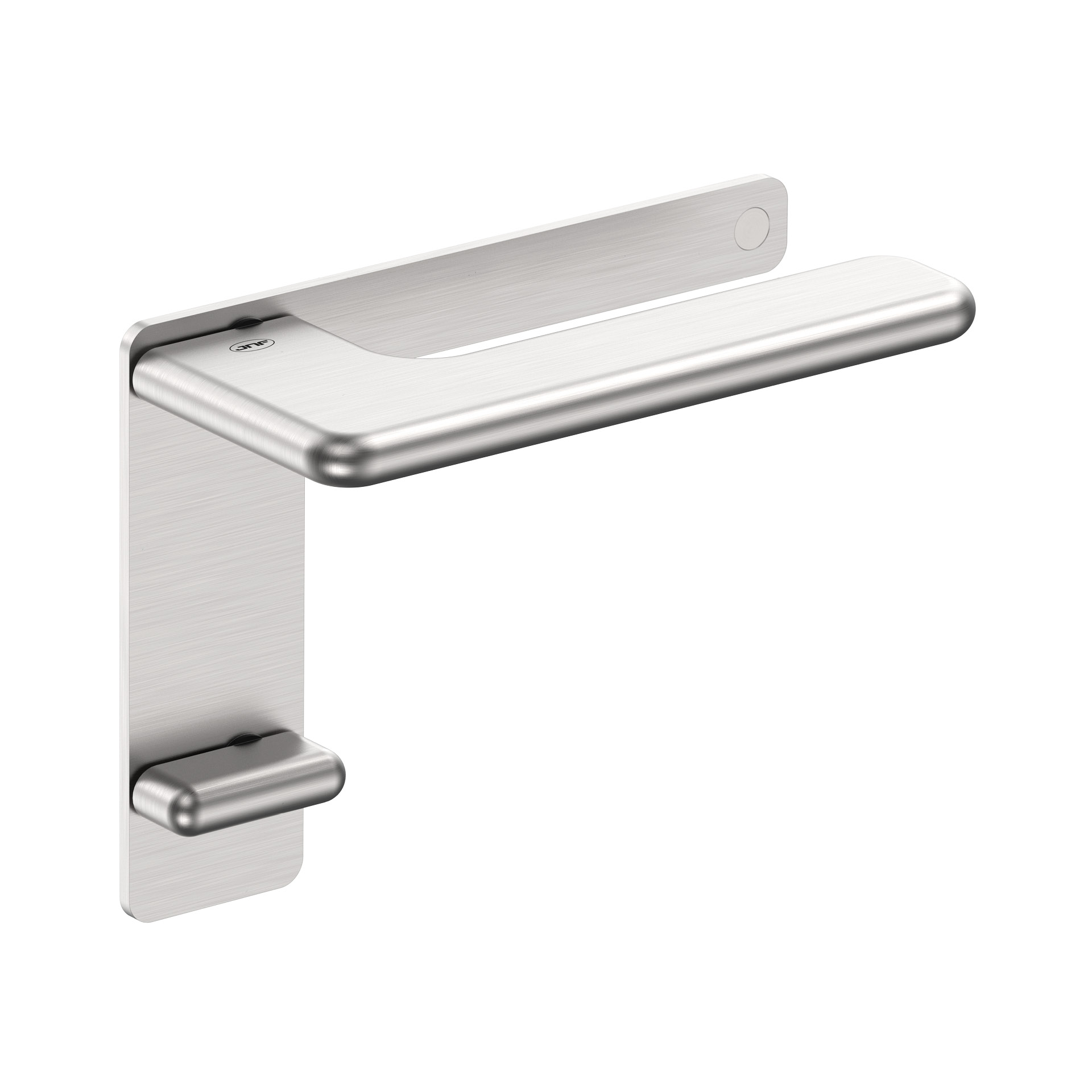 Door lever handle with plate IN.00.532.45.PL.B Satin