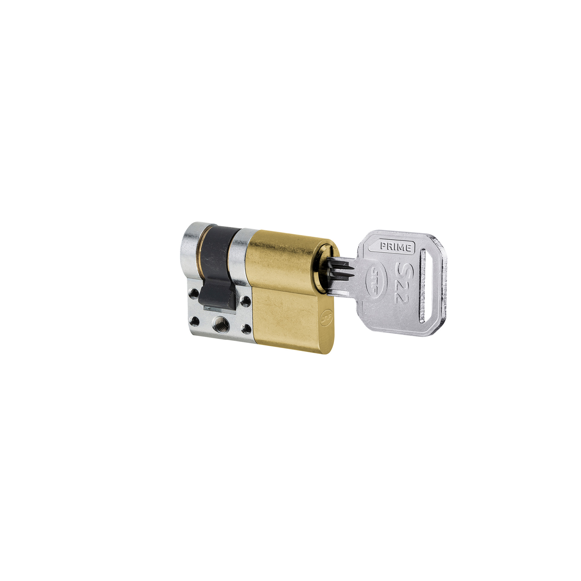 Security cylinder IN.19.S22.P.10.55.TG PVD Titanium Gold