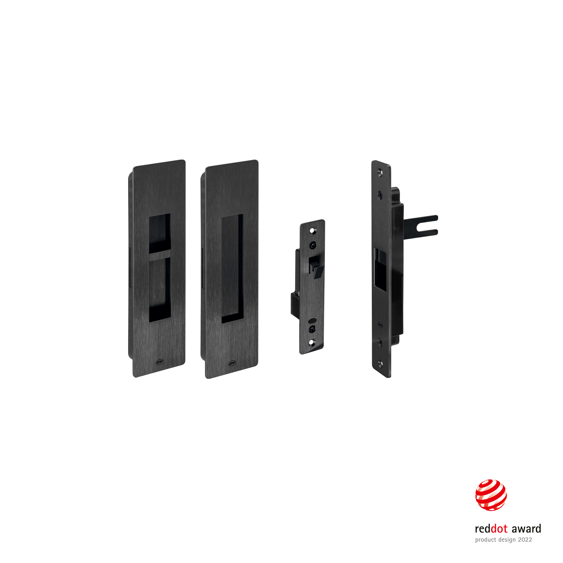 Mortise lock for sliding doors IN.20.925.S.TB PVD Titanium Black