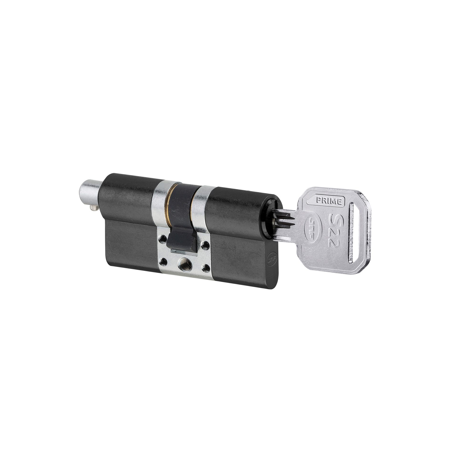 Security cylinder IN.19.S22.P.30.65.SB.TB PVD Titanium Black