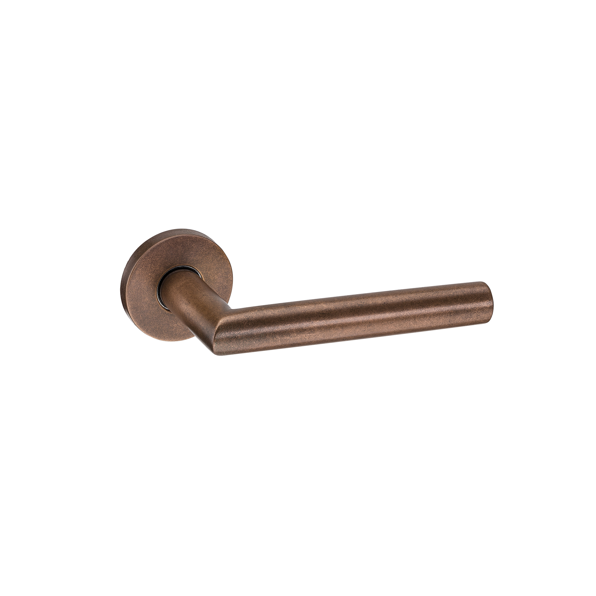 Door lever handle IN.00.030.RCO Raw Copper