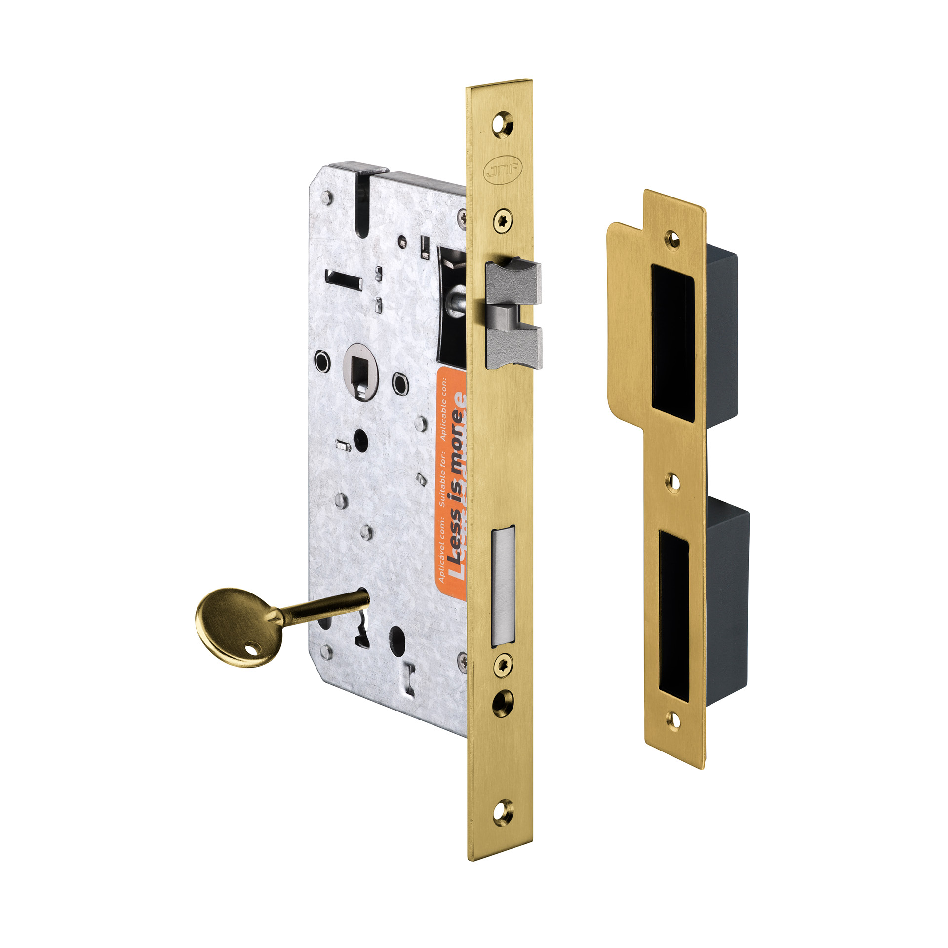 Cerradura de embutir IN.20.898.TG PVD Titanium Gold