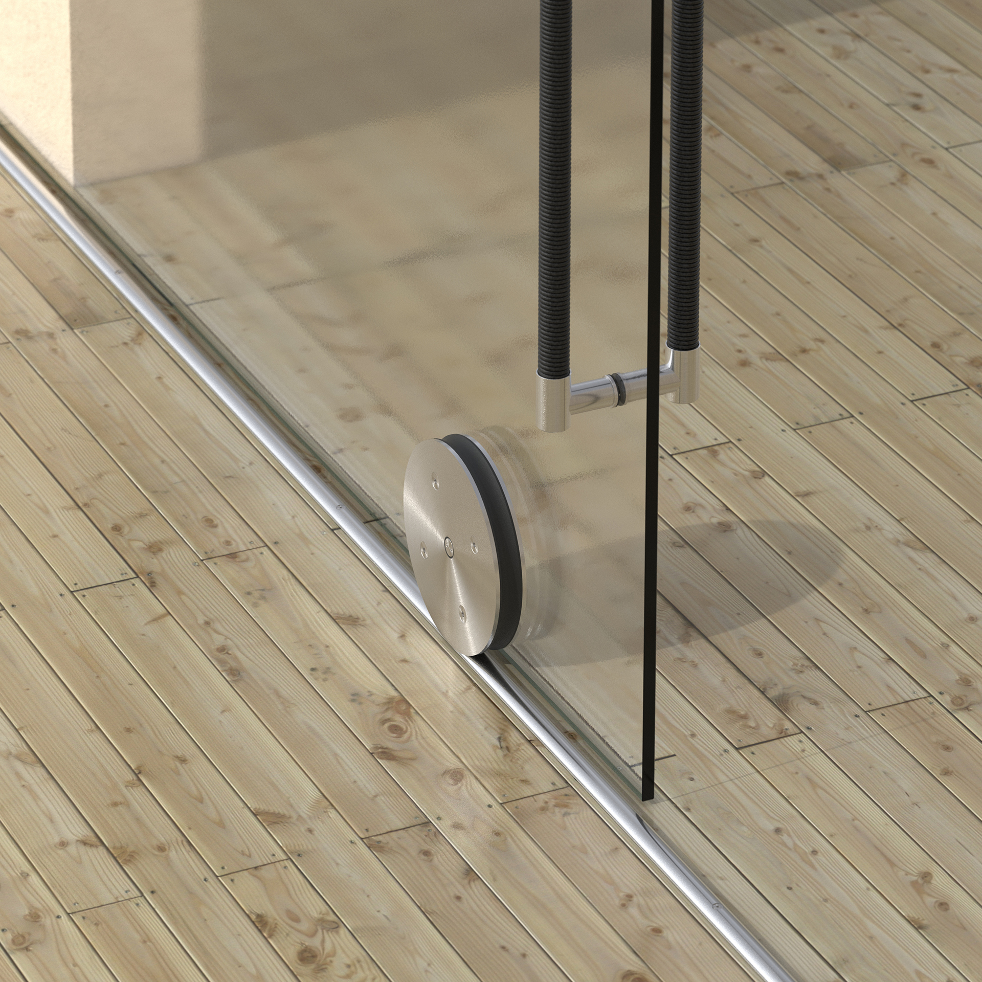 Sistema para puertas correderas IN.15.300 Satinado