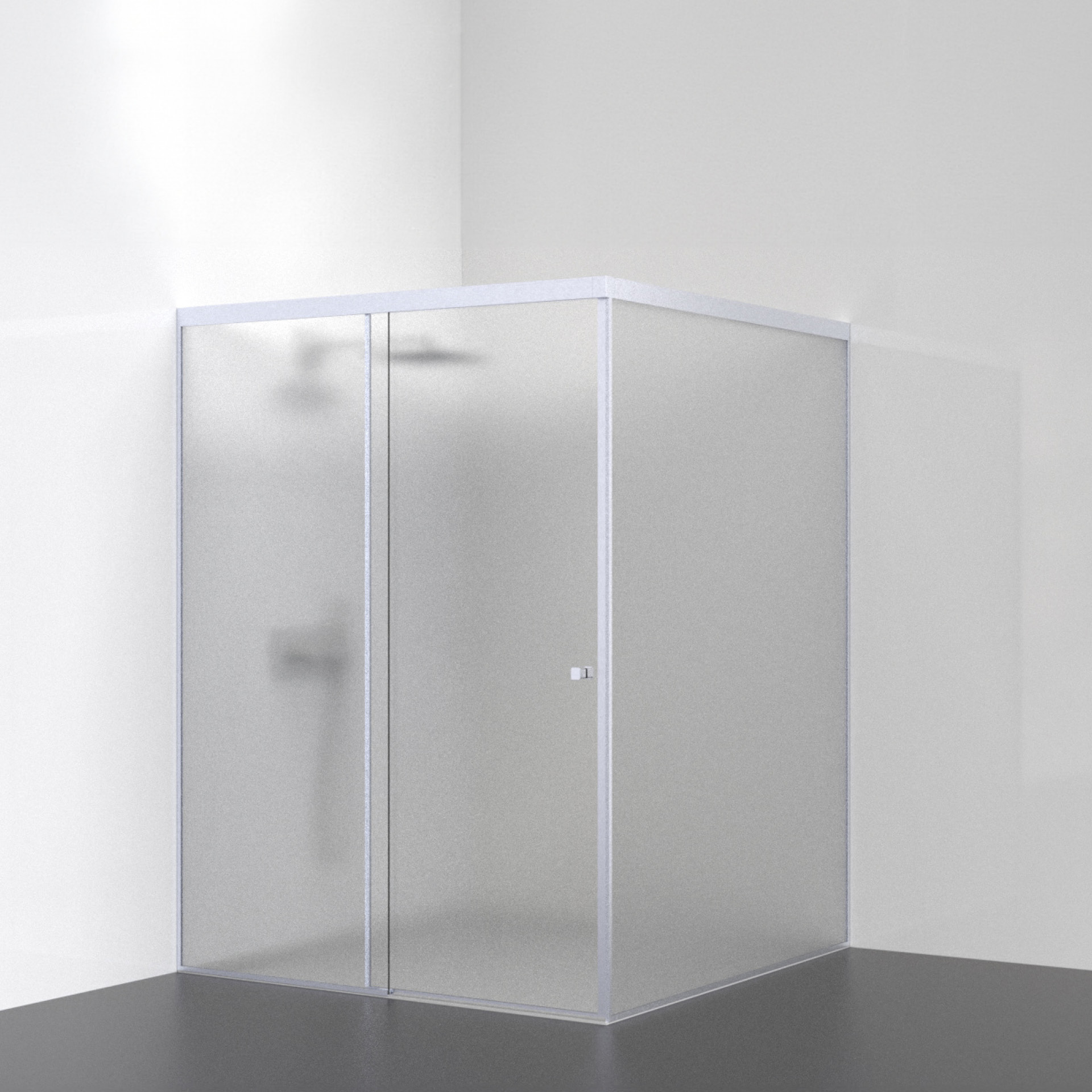 Shower cabin IN.15.361 Silver RAL 9006