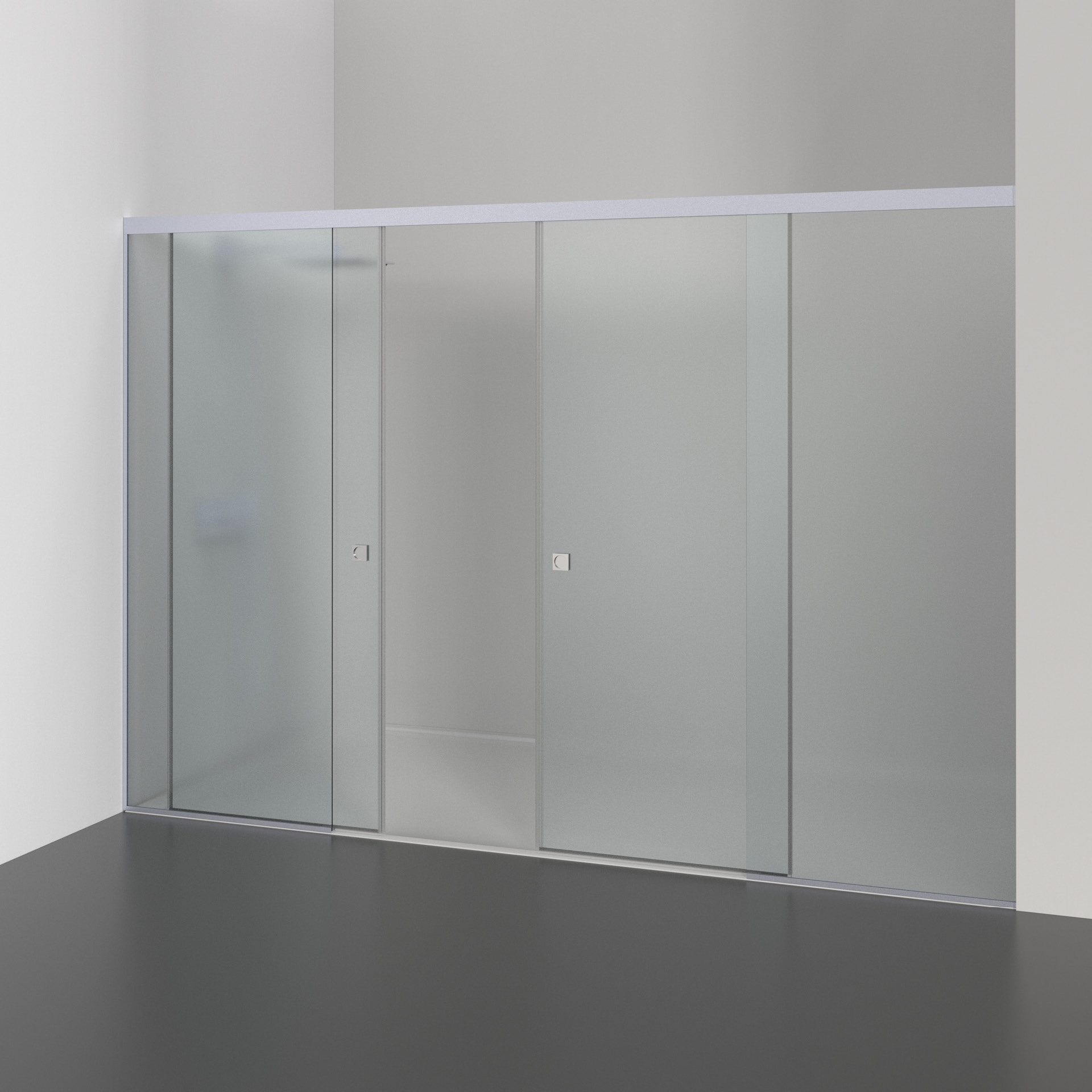 Shower cabin IN.15.365.SS Silver RAL 9006