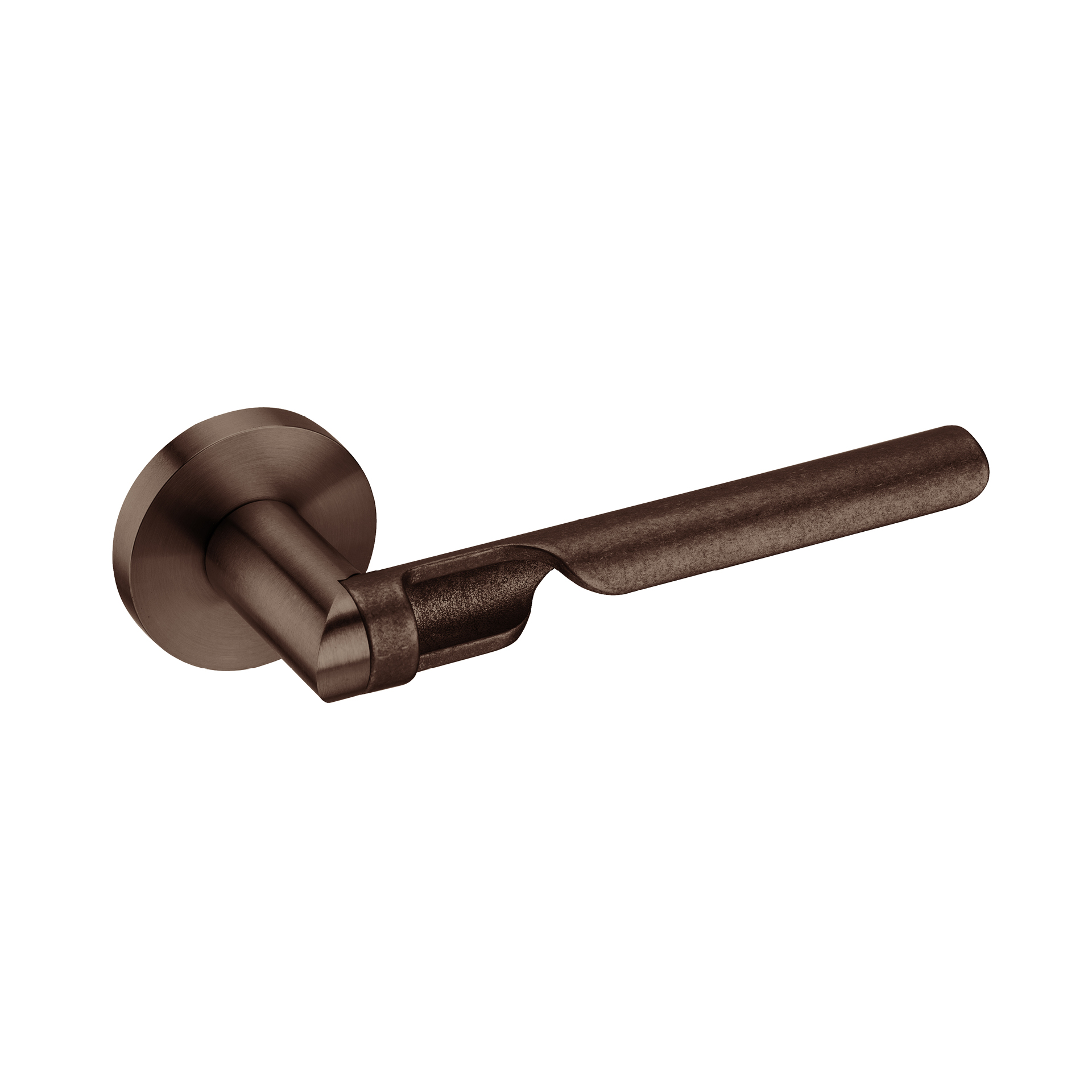 Door lever handle IN.00.428.TCH PVD Titanium Chocolate Industrial Raw