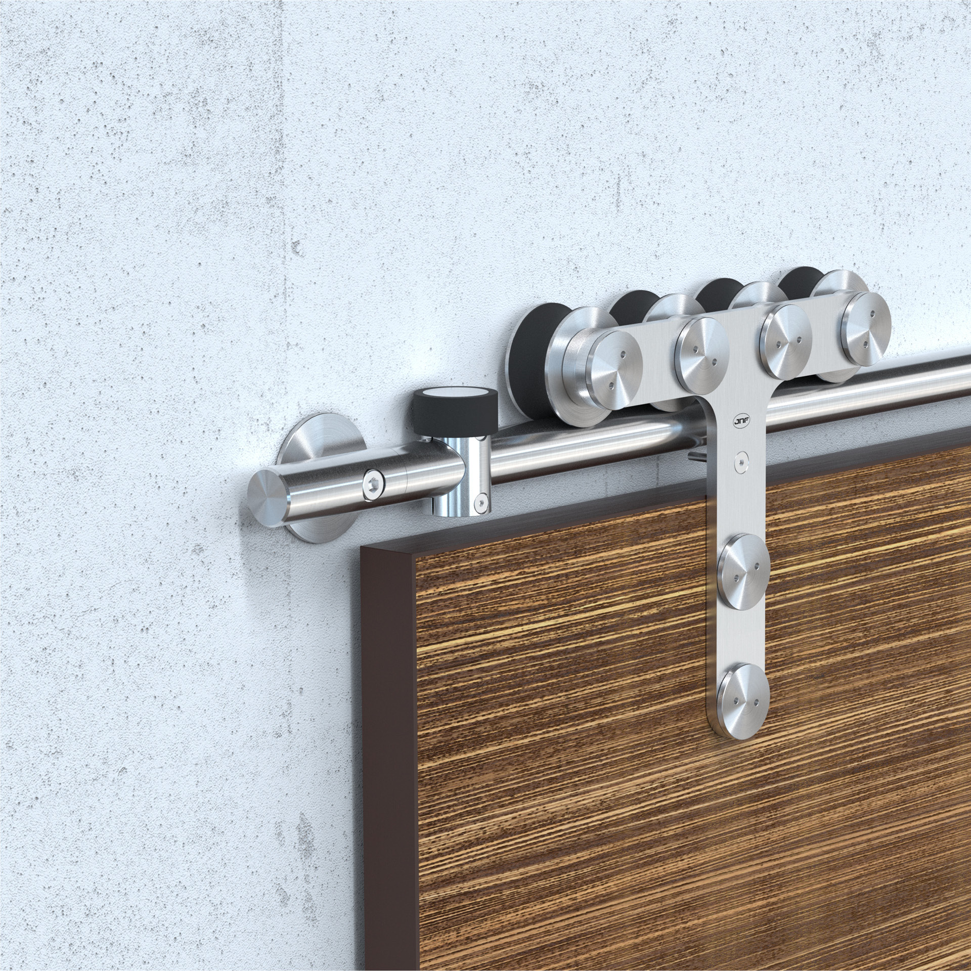 Sistema para puertas correderas IN.15.616 Satinado