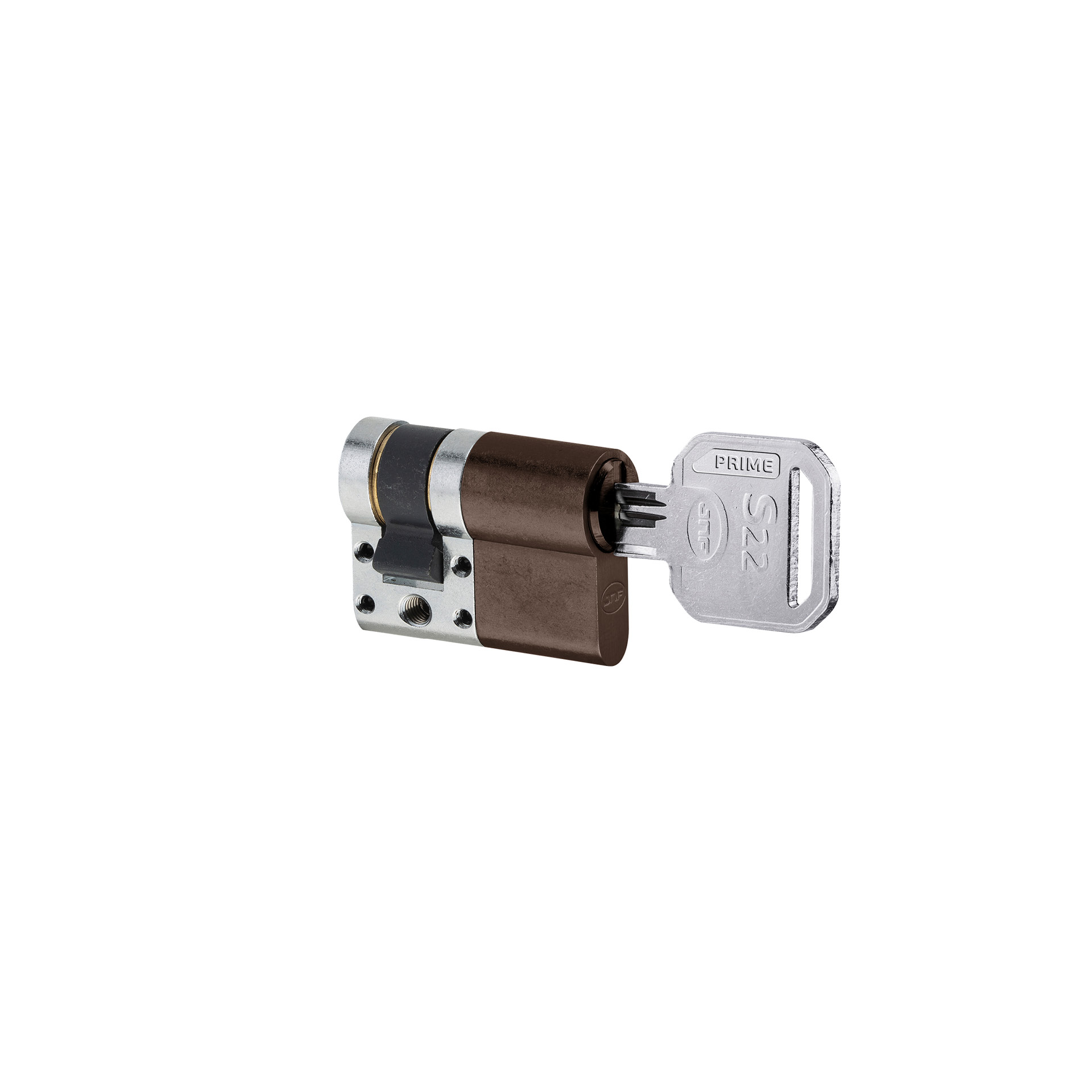 Security cylinder IN.19.S22.P.10.30.TCH PVD Titanium Chocolate
