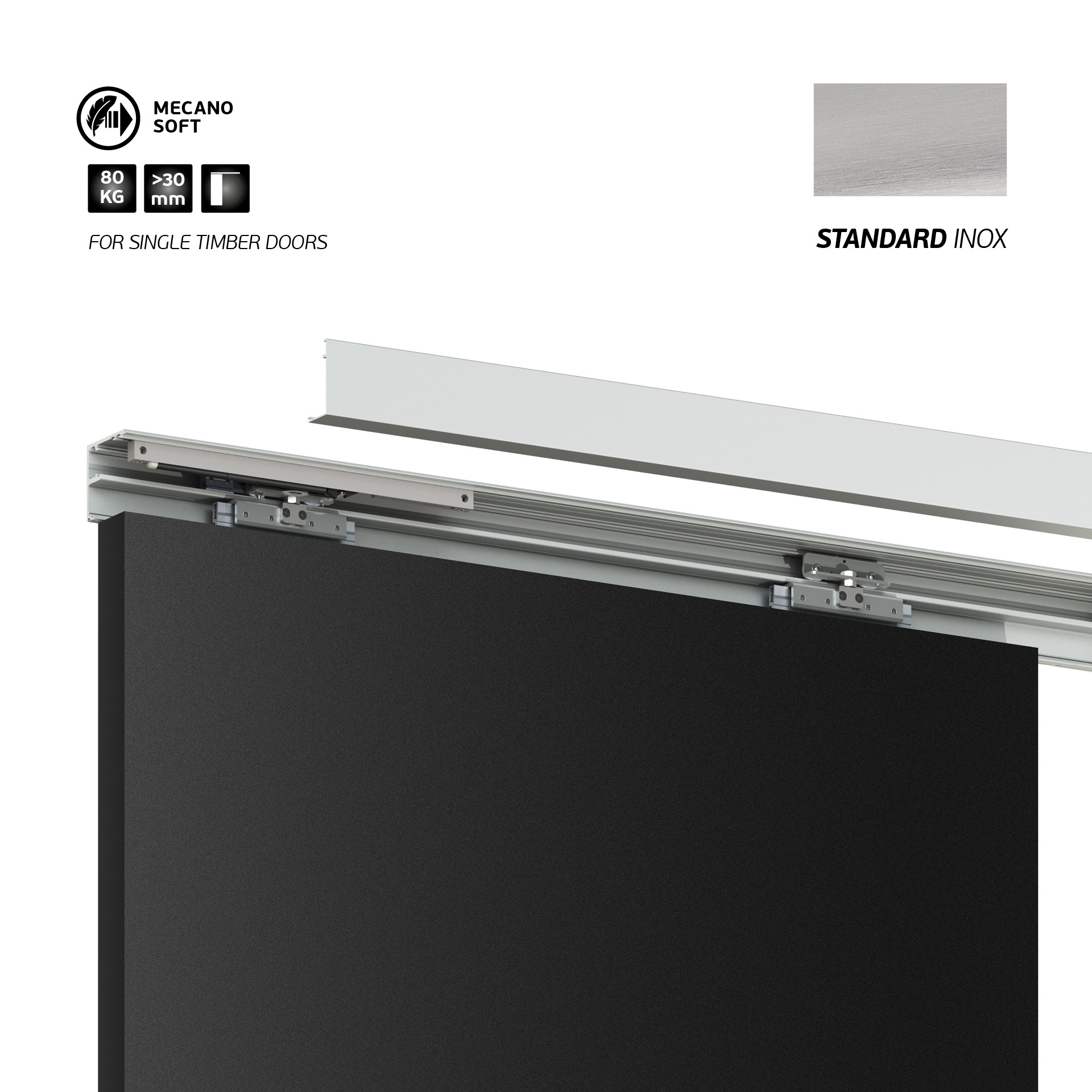 Sistema manuales para puertas correderas IN.15.750.S.3000 Standard Inox