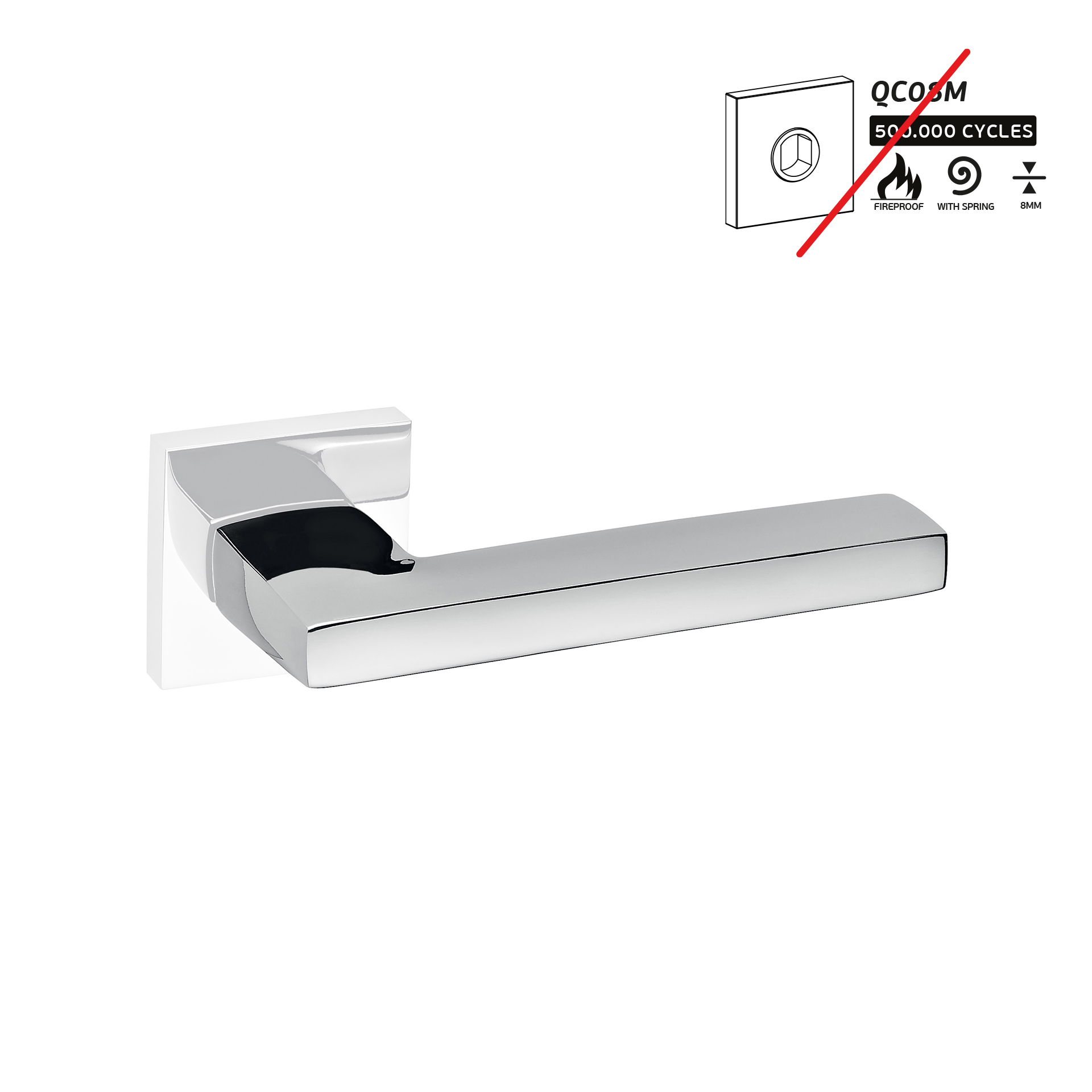 Lever handle IN.00.107.SR.P Polished