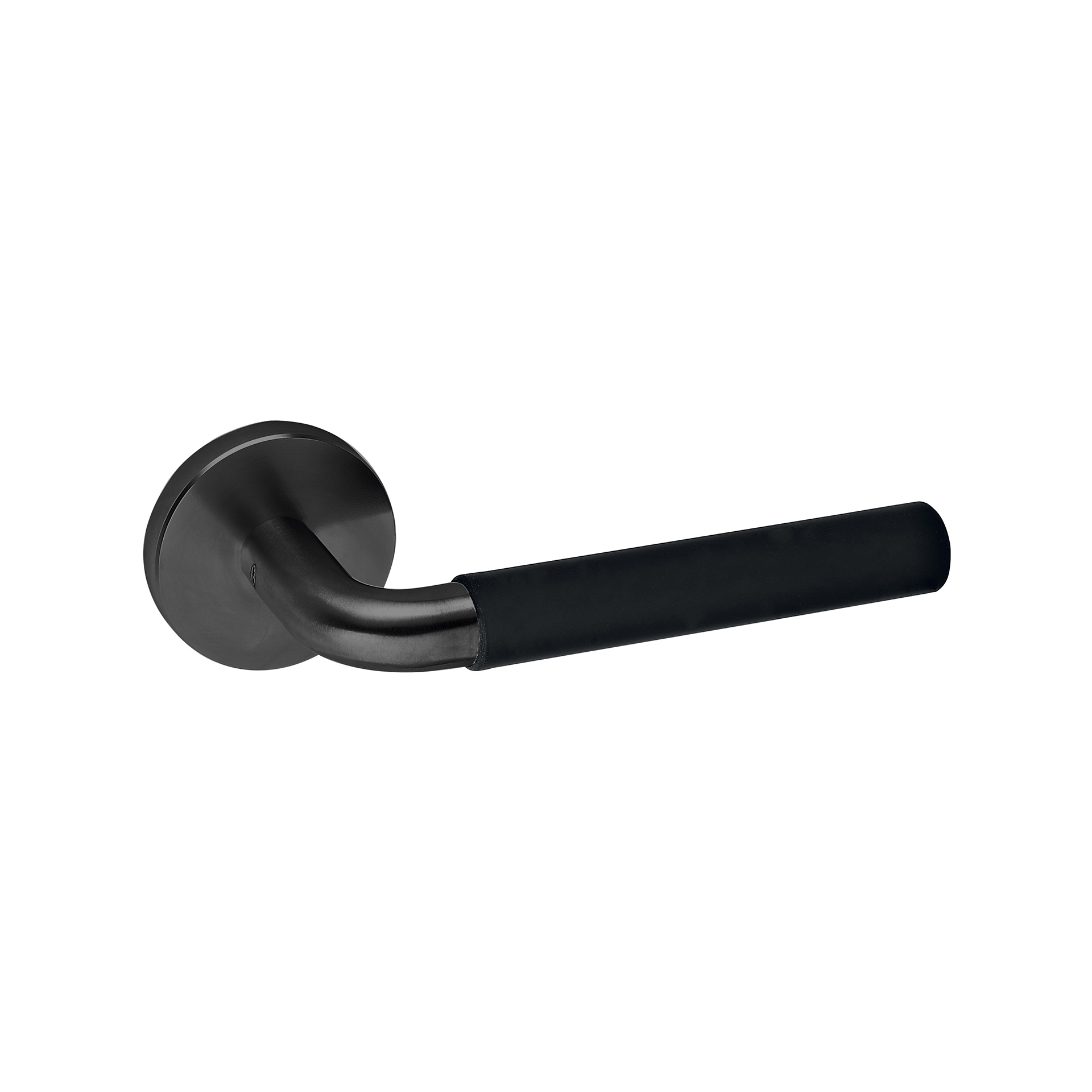 Lever handle IN.00.010.TB PVD Titanium Black Black RAL 9005