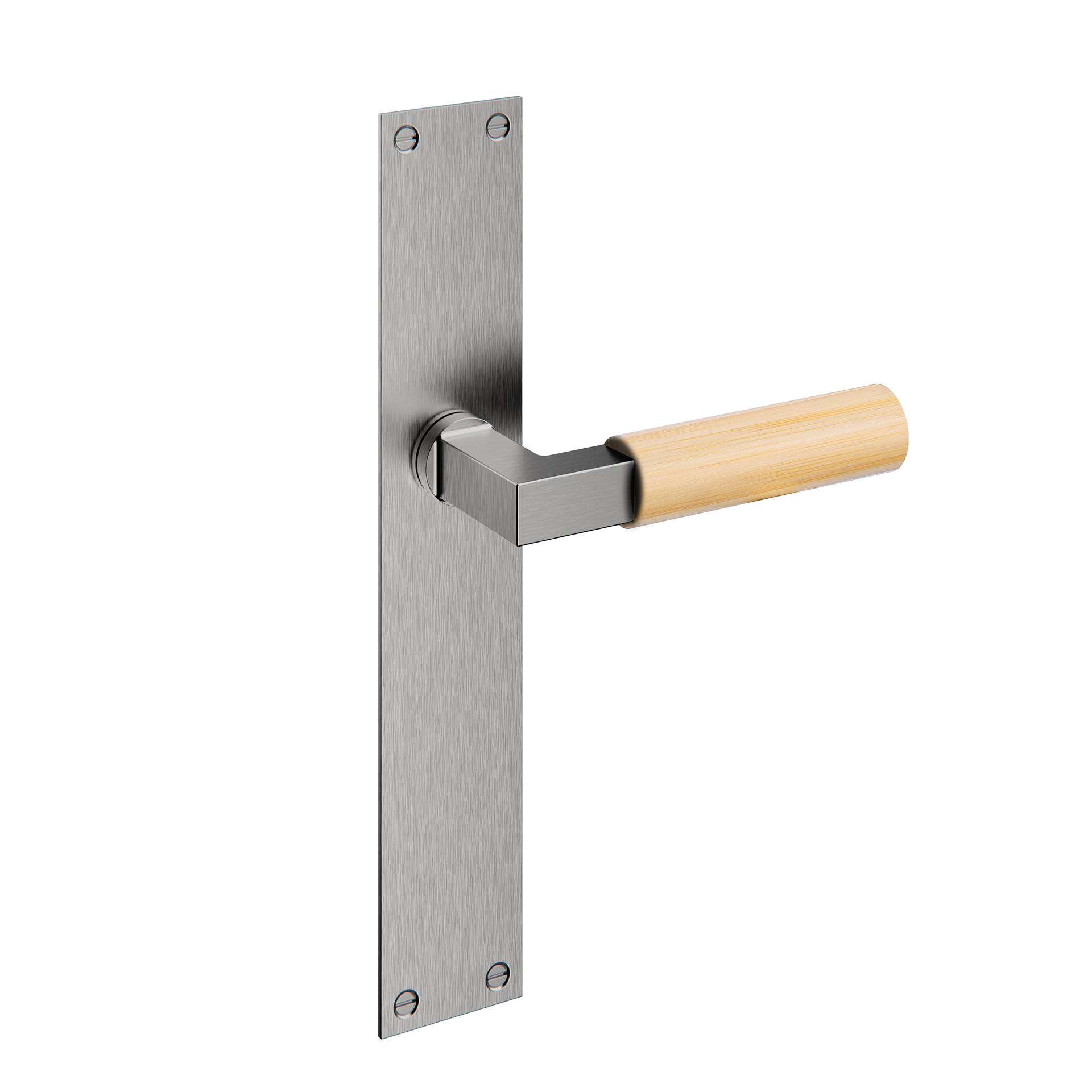 Door lever handle with plate IN.03.480.BB.SF Satin