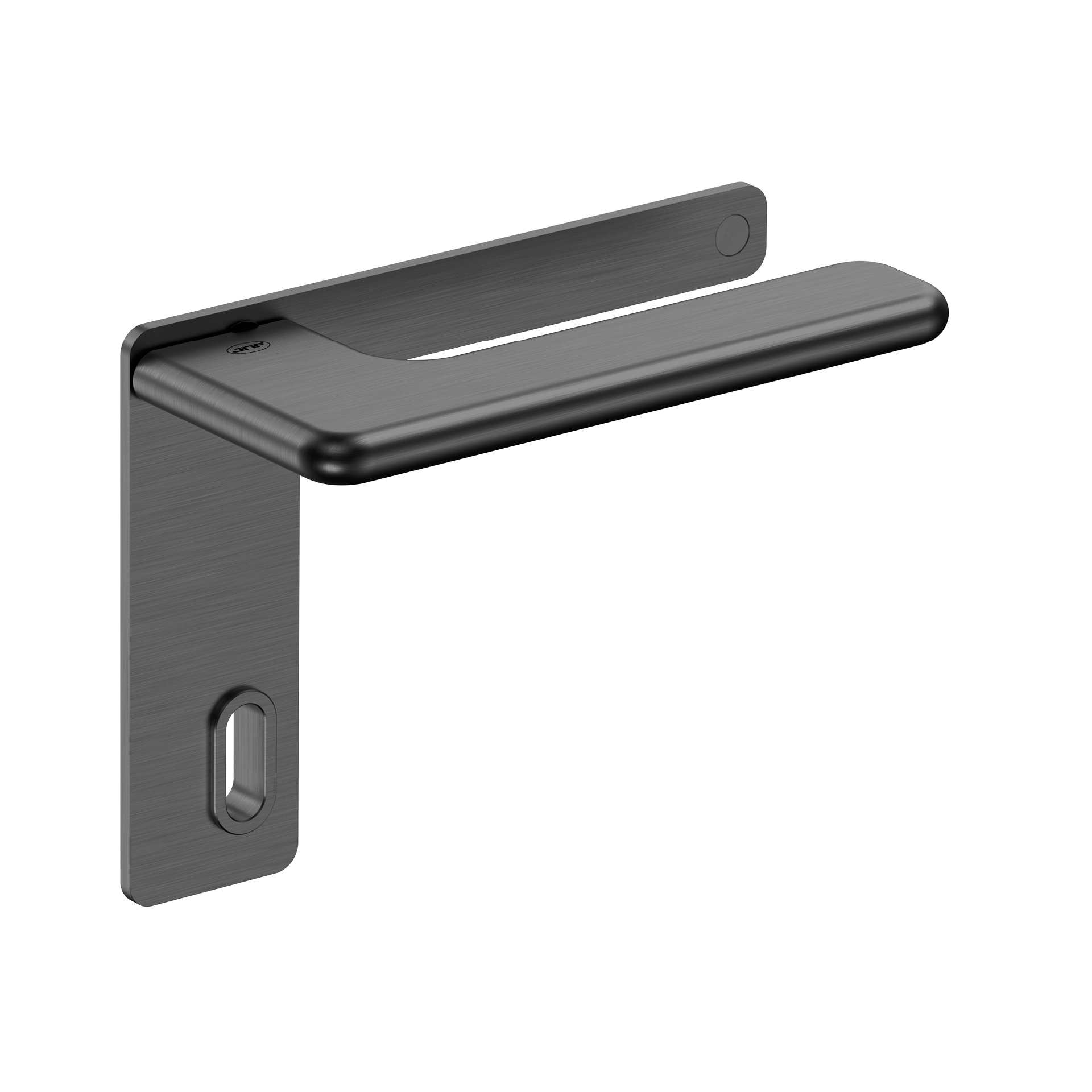 Door lever handle with plate IN.00.532.55.PL.EC.TB PVD Titanium Black