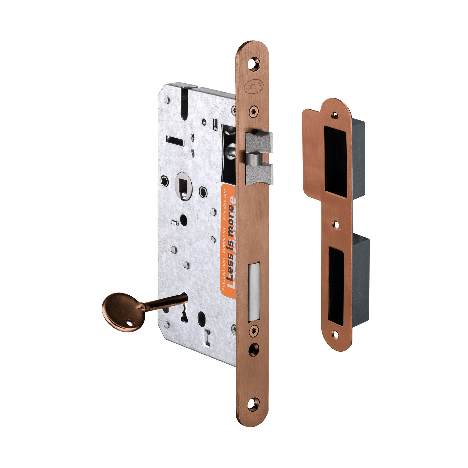 Cerradura de embutir IN.20.898.R.TCO PVD Titanium Copper