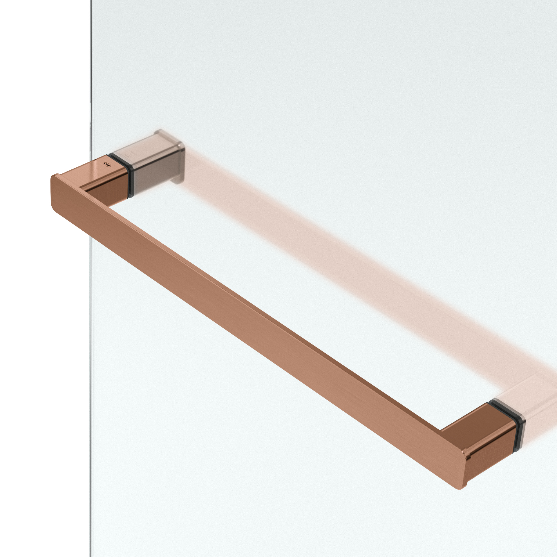 Toallero para puertas de cristal IN.53.400.425.TVK.TCO PVD Titanium Copper