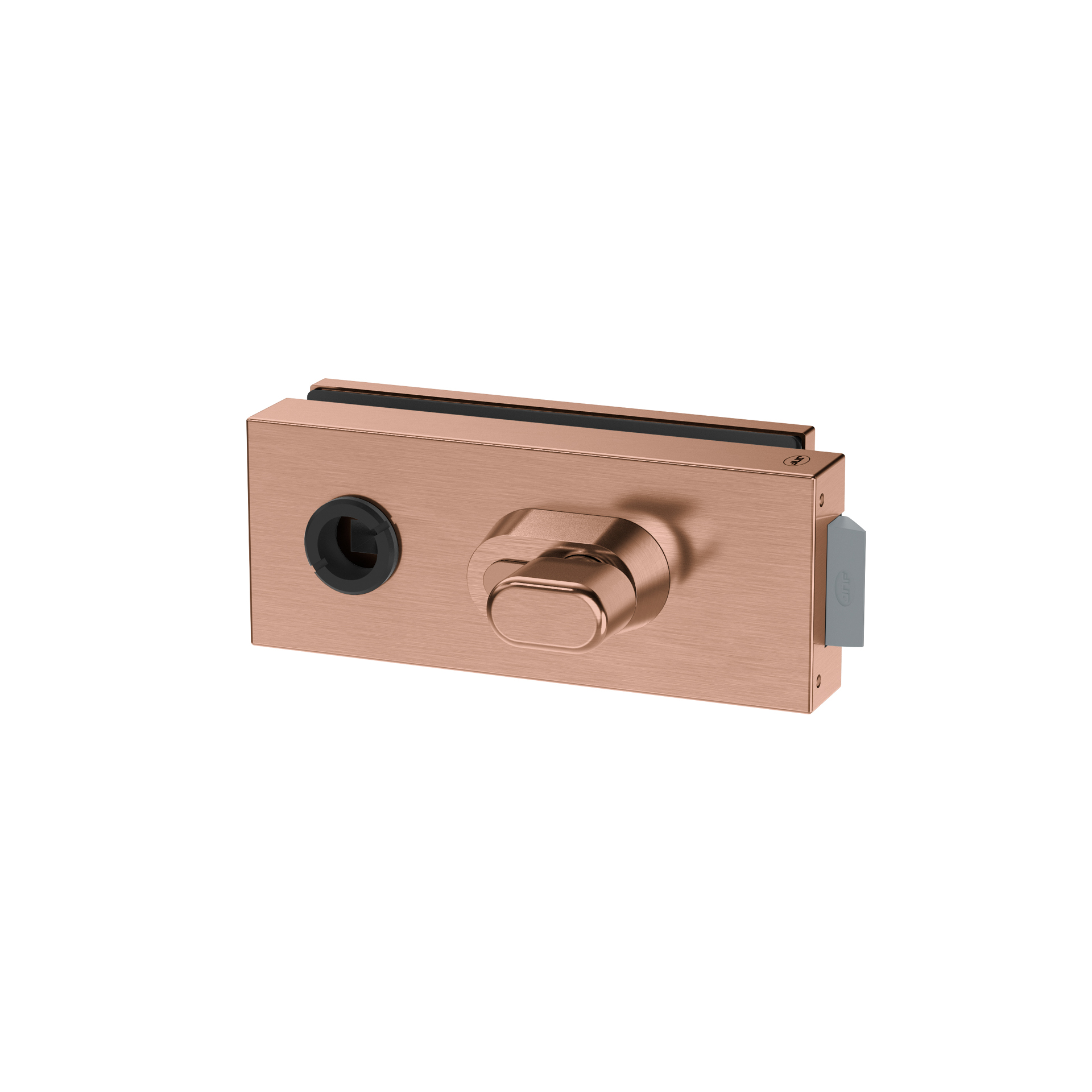Lock for glass IN.20.361.TCO PVD Titanium Copper