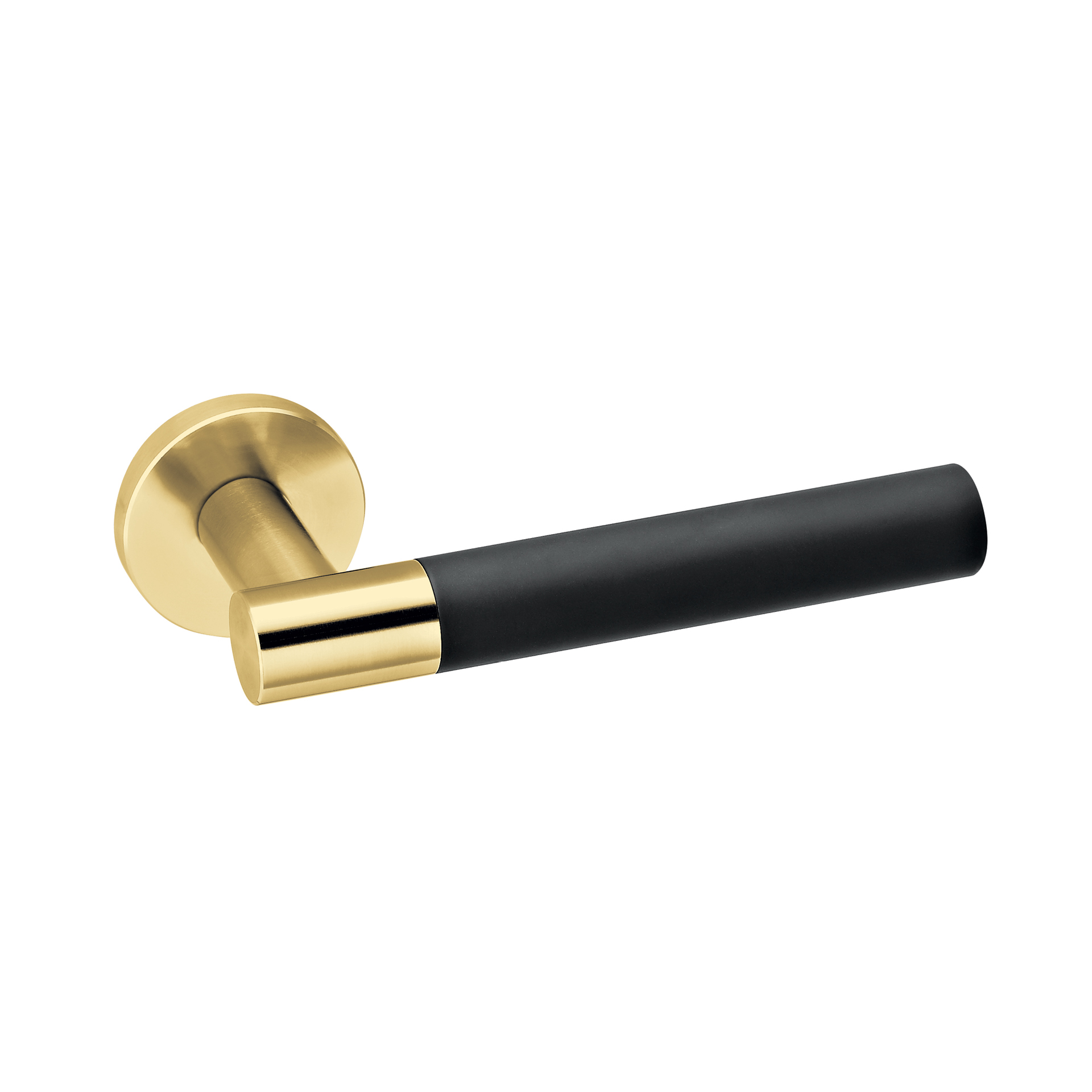 Lever handle IN.00.185.TG PVD Titanium Gold Black RAL 9005