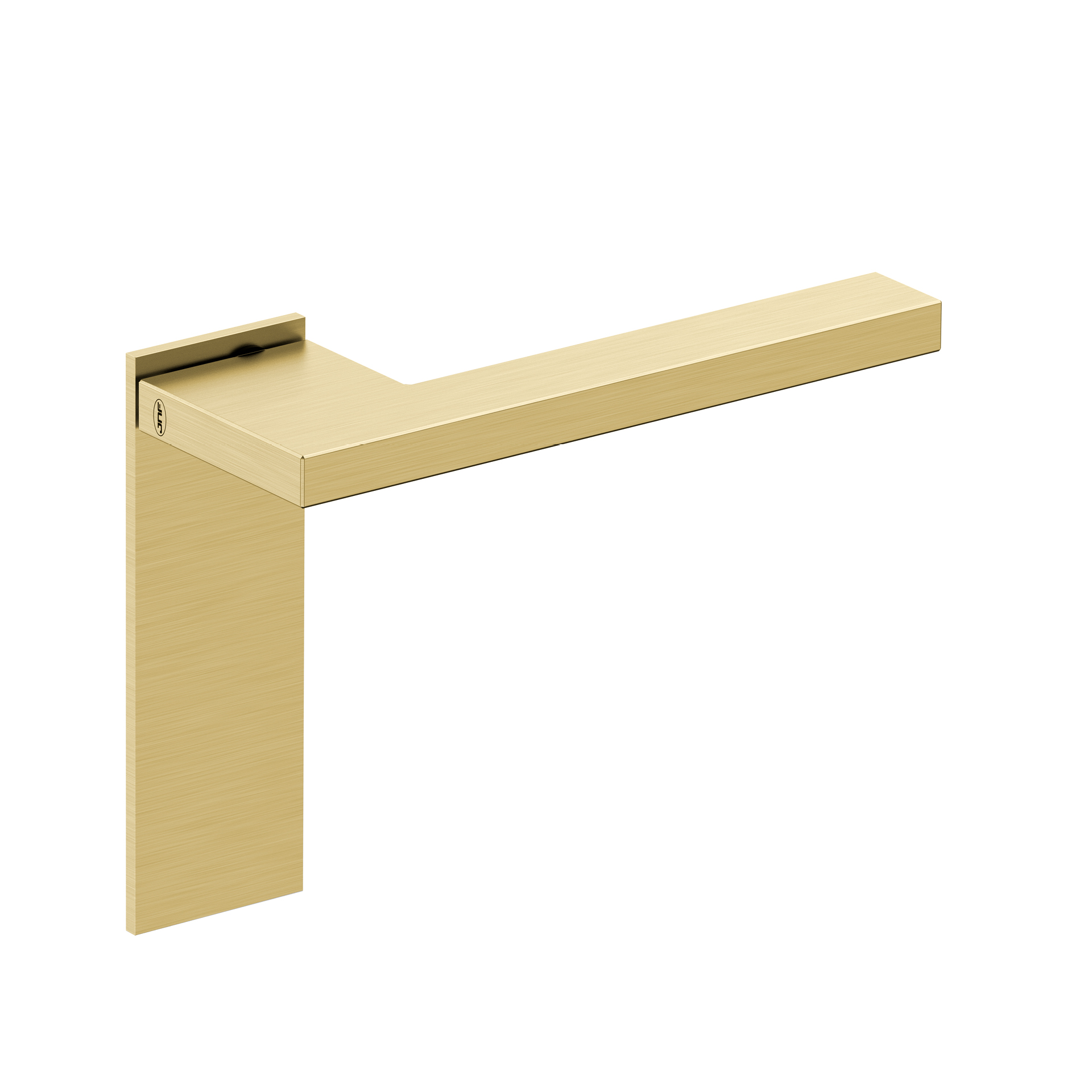 Door lever handle with plate IN.00.432.55.PR.SF.TG PVD Titanium Gold