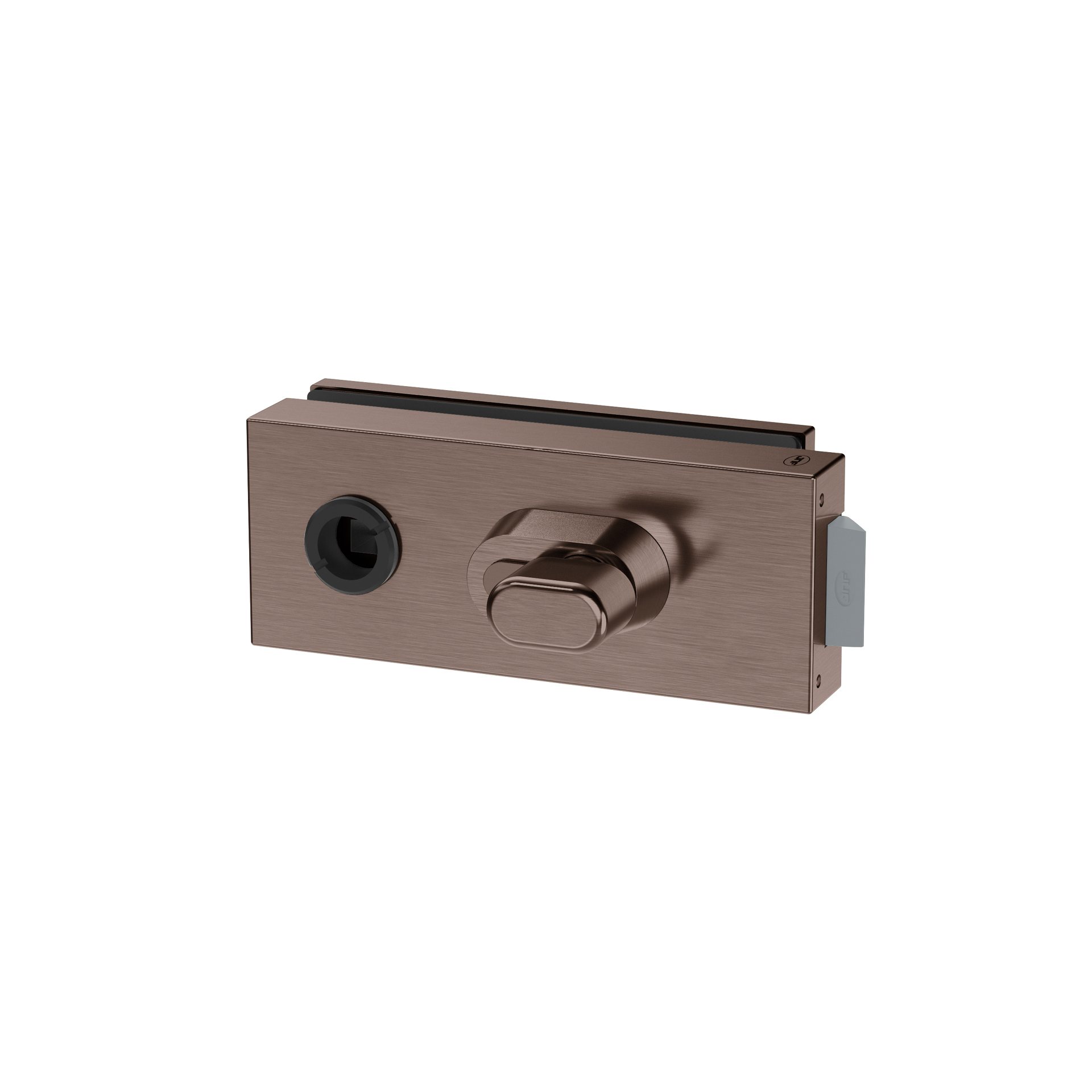 Lock for glass IN.20.361.TCH PVD Titanium Chocolate