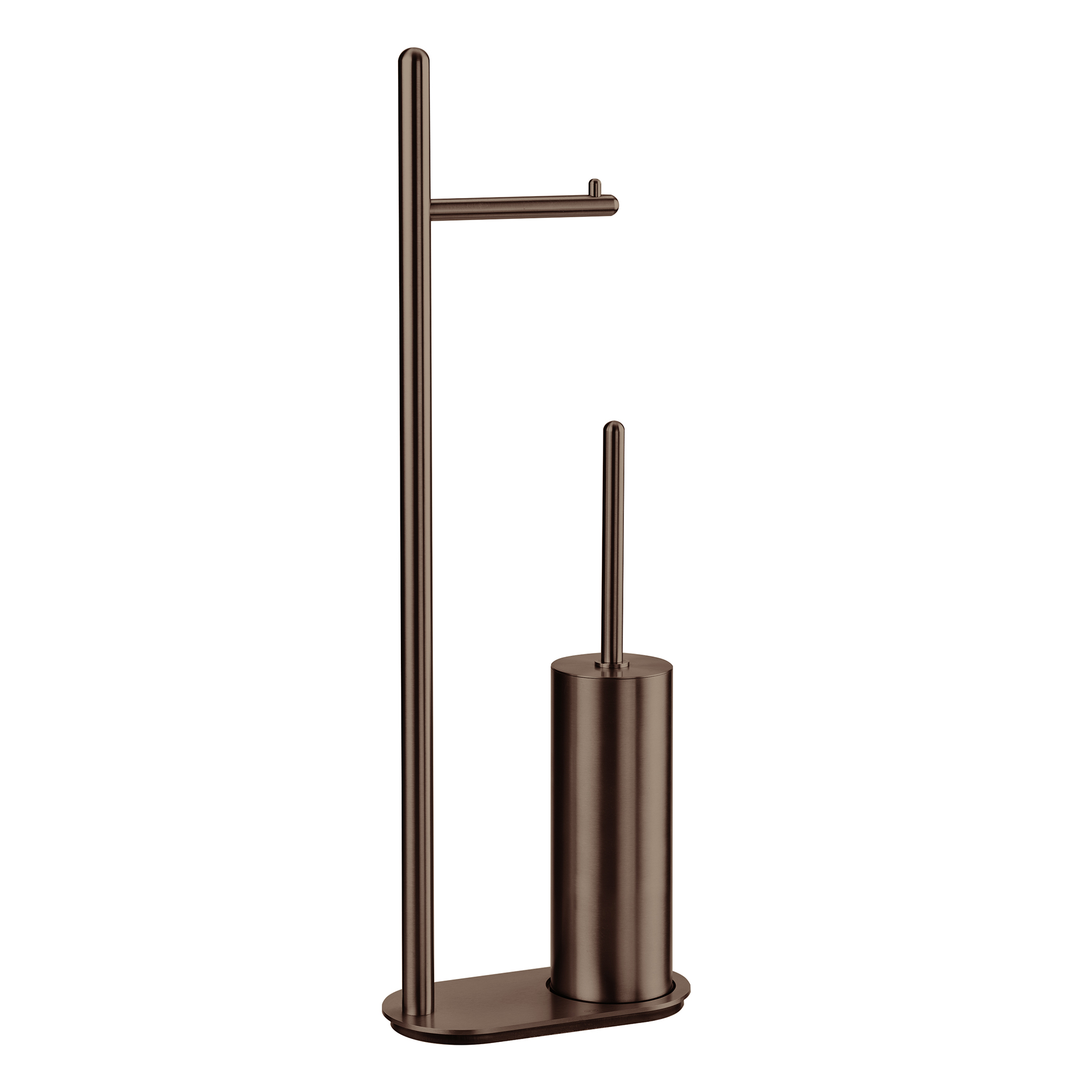 Escobillero con soporte de papel IN.52.300.TCH PVD Titanium Chocolate